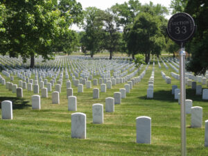 Photograph of Arlington National Cemetery, Washington D.C. section 33
