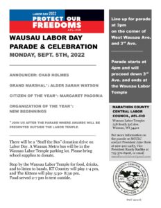 Marathon County Central Labor Council Parade